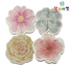 꽃모양 포스트잇 예쁜 포스트잇 봄꽃 메모지, 클로버