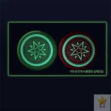 투린 야광 원반던지기 야유회게임, 레드, 1개