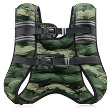 ZELUS 중량조끼 웨이티드 베스트 반사스트라이프 근력운동 러닝 해외직구, Forest Green Camo
