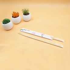 엠엔피 벚꽃반포장 일회용 대나무 텐소게 나무젓가락 24cm, 100개, 1개
