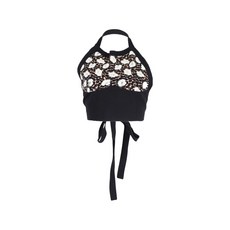 마르니 중고 홀터넥 플로럴 크롭 탑