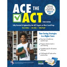 (영문도서)Ace the ACT 2026-2027 Book + Online Paperback, Research & Education Associ..., English, 9780738612966