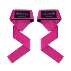 하빈져 패디드 코튼 헬스 스트랩 여성용 핑크 181796, 1개