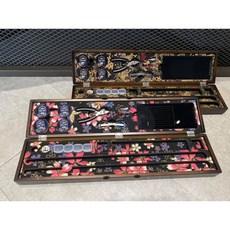 LS 木偷跑箱 - 金鯉魚款 / 櫻花款，釣魚配件收納箱，木質釣具箱，輕巧便攜, 1個, 櫻花款