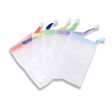 彩帶肥皂起泡網袋 可掛式 洗臉, 1個, 隨機