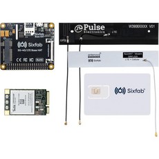 라즈베리 파이 4G/LTE 셀룰러 모뎀 키트 - 하드웨어 | 글로벌 IoT SIM 카드 $25 무료 크레딧 클라우드 소프트웨어 원격 네트워크 모니터링 터미널 액세스, 라즈베리 파이 4G/LTE 셀룰러 모뎀 키트 - 하드웨