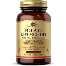 Solgar 솔가 엽산 800mcg 250정, 250회분, 1개