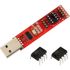 작은 AVR 프로그래머 2개 ATTINY8520PU IC 포함 USB 단일 보드 컴퓨터, Tiny AVR Programmer (Red/ with