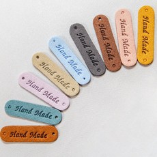 (B386) 스웨이드 핸드 라벨, (B386-2) 브라운, 1개