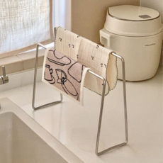 마모마 2단 슬림 스텐 행주 건조대, 1개