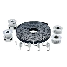 3D 프린터 부품 2x GT2 풀리 20 톱니 보어 5mm 2미터 타이밍 벨트 들러 4x 텐셔너 키트, 01 10pc Pulley Belt Kit