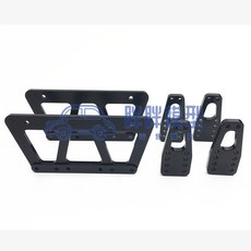 1/10仿真攀爬車大腳車改裝件 底盤陞高套件 AXIAL SCX10模型車, 黑色, 1個