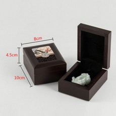 비녀보관함 비녀 원목 복고풍 주얼리 레트로 엔틱 C, 1개, B_올리브색 장식 상자 10x8x1