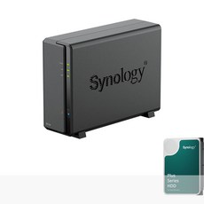 시놀로지 DS124 1베이 NAS 네트워크 스토리지, DS124 12TB(HAT3310-12T)
