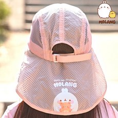 몰랑아 AQUA BEACH 유아동 여름 물놀이 모자 어린이 썬캡 여아 유아 플랩캡