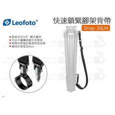 【Leofoto 徠圖 Strap-36LM 快速鎖緊腳架背帶】CNC 適用管徑36mm 3/8螺孔, 1個