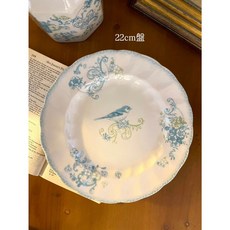 英國JBS 復古花鳥系列 咖啡杯碟 餐盤 點心盤 牛奶壺, 1個, 餐盤22CM