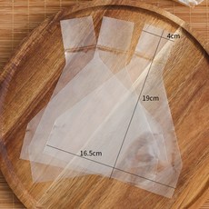 삼각김밥 포장지 1000매 삼각 축제 봉투 포장 스티커 소풍 일본식 특수 종이 식품 등급용, 50개, 투명 밥알 봉투 50개