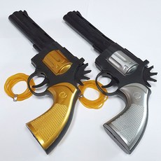 리볼버 고무줄총 16개/ 어린이선물 게임 민속전통 놀이완구 장난감, 1개