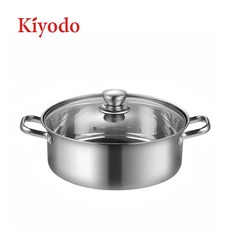 Kiyodo 不鏽鋼湯火鍋 24CM-複底, 1個