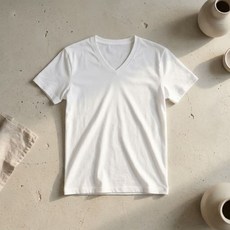유니클로 드라이 V넥 티셔츠 남성 반팔 이너웨어 화이트