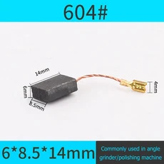 모터 카본 브러시 세트 교체 부품 앵글 연마기 커팅 폴리싱 머신 전동 공구 10 개, 08 Size 604