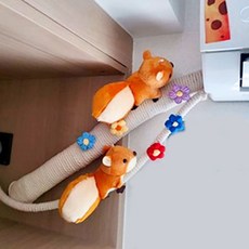 空調管裝飾 遮醜神器, 1個, 2只小松鼠,+5花 胸針款