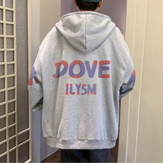 美式風格連帽拉鏈外套