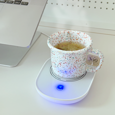 소리공 usb컵워머 젖병 머그컵 워머기, 1개, 화이트