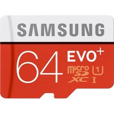 삼성 64GB 에보 플러스 클래스 10 마이크로 SDXC 카드 및 어댑터 80MB초 MBMC64DAAM
