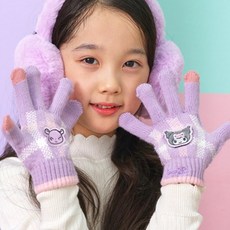 뮬아 손이꽁 어린이 니트장갑 겨울캐릭터장갑