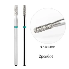 MOWOT 2 개/몫 다이아몬드 네일 드릴 비트 불꽃 파일 큐티클 깨끗한 러시아어 로터리 밀링 커터 매니큐어, 18 TP-A45-G