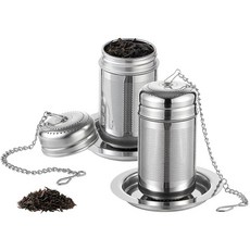 RhythmFit 잎차용 티 인퓨저 루즈 티용 엑스트라 파인 메시 티 디퓨저 316L 스테인리스 스틸 티 스트레이너 커피 허브 과일 향신료용 재사용 가능한 티 스티퍼