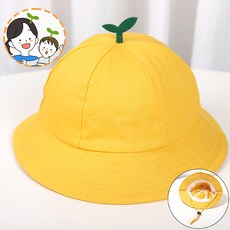 준캡 유아 아동 새싹벙거지ll 어린이모자 유치원 어린이집 소풍모자 단체모자, 옐로우