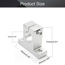 샤프트 프린터 SH8A 3D 라우터 CNC 지지대 테이블 SK12 부품 SK8 SK16 선형 레일 SK30 8MM SK10, 2pcs, S 0 20mm