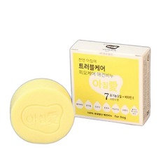 아침애 천연 애견비누 (피모트러블케어) 유기농 애견비누, 1개, 1개입, 90g