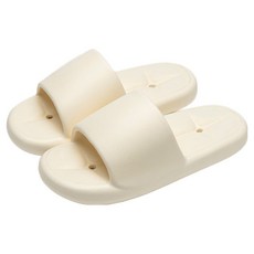 더자카 물빠짐 배수 블럭 욕실화, 아이보리, 1개