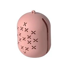 방진 통기성 메이크업 스폰지 딸기 사슴 계란 디자인과 여행 친화적 인 실리콘 뷰티 에그 퍼프 보관 상자, 01 중국, 01 LT-L1-pink