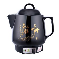 Loha 樂活家 全自動 4L 陶瓷煎藥壺，保溫鳴音，快煮藥膳養生壺, 黑色, 1個