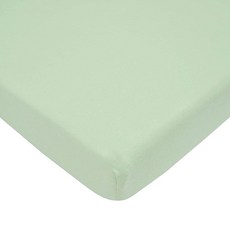 American Baby Company 프린트 100% 내추럴 면 저지 니트 장착 휴대용/미니-아기침대 시트 그레이 지그재그 부드러운 통풍 남아 및 여아 1팩, 초록색