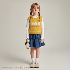 [밀리밤] 밀리 일러스트 스웨터 조끼 MLVK25W3G