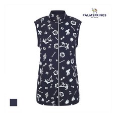 팜스프링스 팜스프링스 여성 야자수패턴 집업베스트_SJVL232675