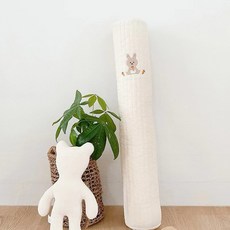 小熊造型圓柱抱枕 嬰兒安撫防撞床圍 A96014, 兔子