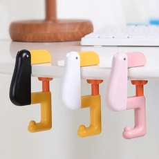 可愛造型桌面掛包掛鉤 免釘多功能桌邊掛物鉤, 隨機出貨, 1個