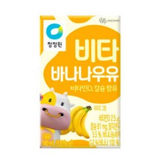 청정원 비타바나나우유 140ml 24개 2박스/, 48개