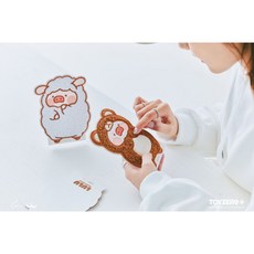 罐頭豬LuLu 豬熊豬羊系列 毛絨明信片, 豬羊