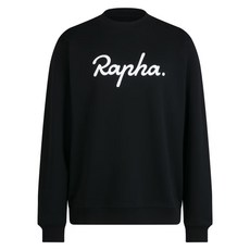 RAPHA 코튼 스웨트셔츠 - 라지 로고 블랙 305887
