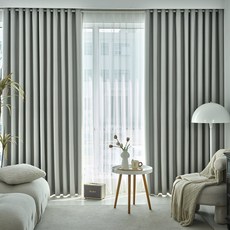 커튼콜 최신상 헤이즈 99% 햇빛차단 암막커튼 2p/솔리드 거실 안방 창문 아일렛커튼/3가지 색상