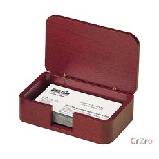 우드클럽 탁상용 명함통 111x73x39mm 명함케이스 1개