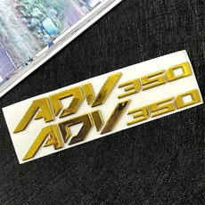 [호환] ADV350 adv ADV 350 3D 에폭시 레진 오토바이 엠블럼 스티커 모토 스쿠터 사이드 바디 장식 방수 액, 04 Gold (1 Pair), 04 Gold (1 Pair)